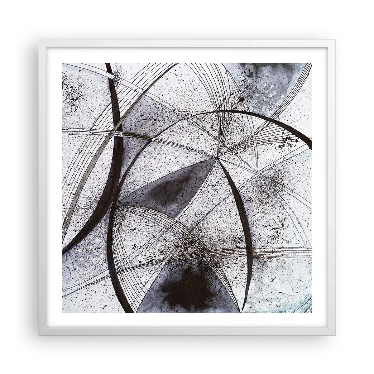 Affiche dans un cadre blanc - Poster - Fantaisie futuriste - 60x60 cm