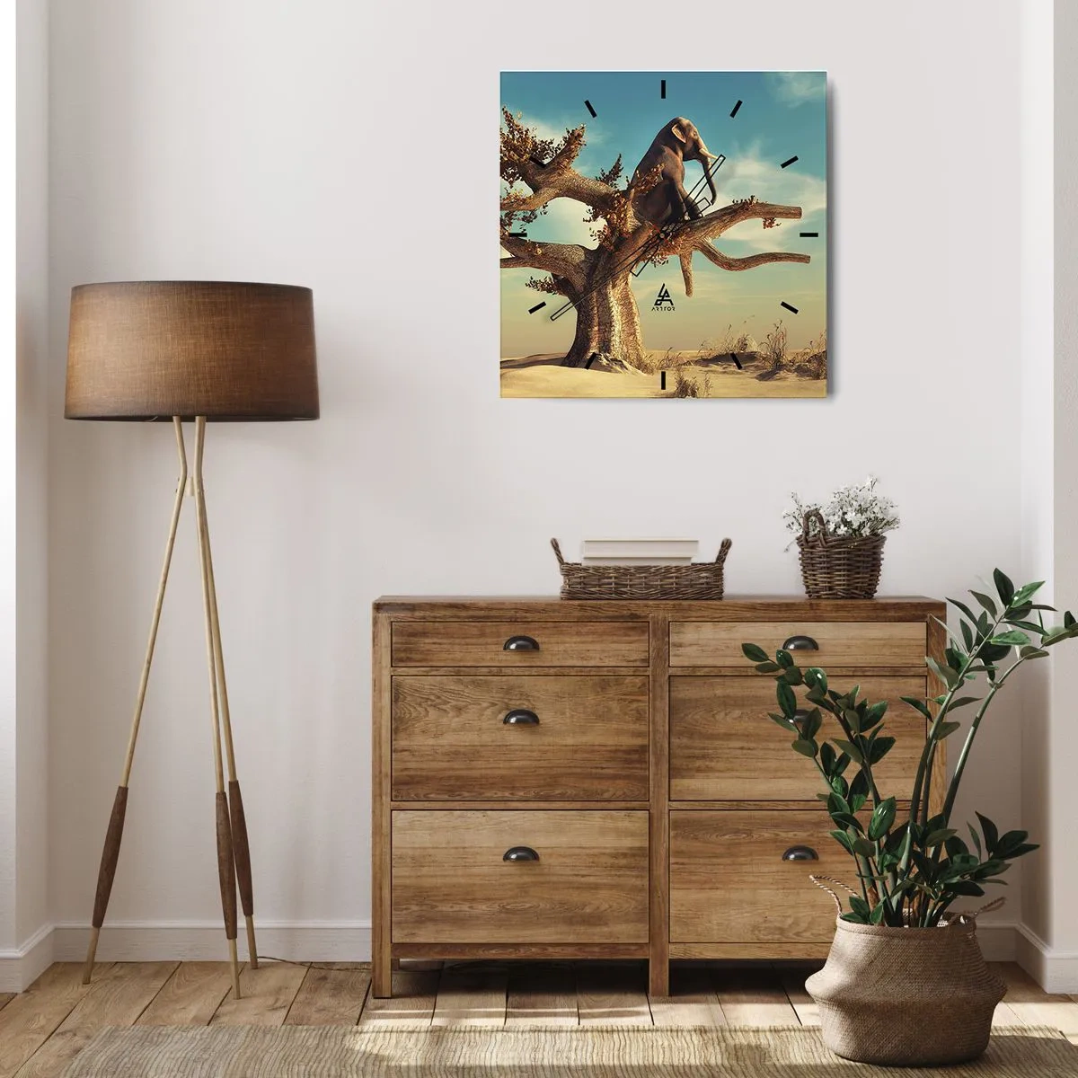 Horloge murale - Pendule murale - Nouveau point de vue - 40x40 cm