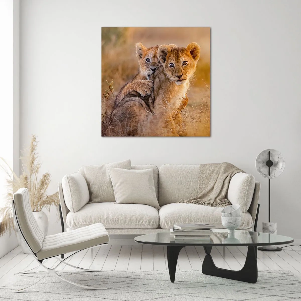 Impression sur verre - Image sur verre - Ne pas déranger! On s'amuse - 70x70 cm