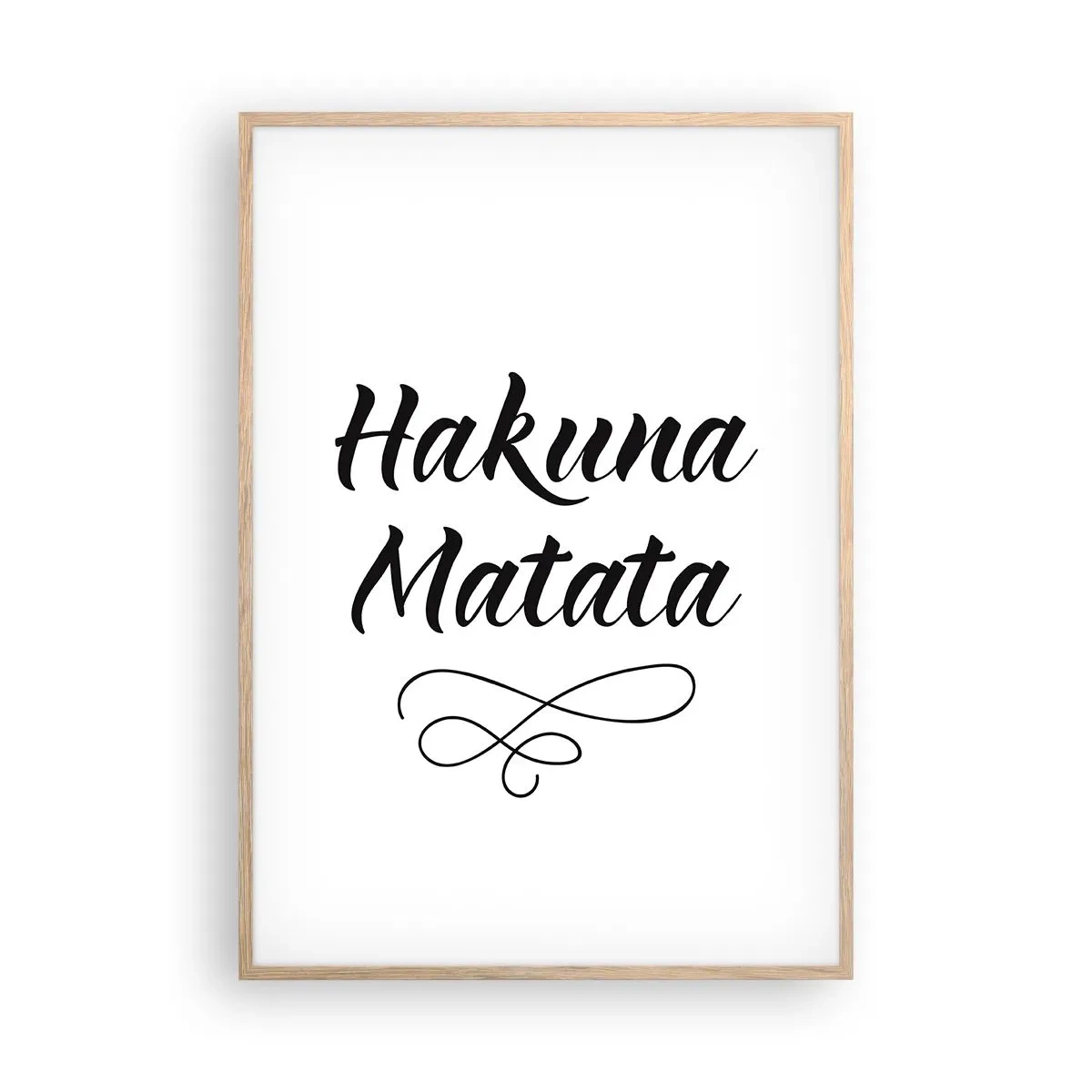 Affiche dans un chêne clair - Poster - Le meilleur conseil - 70x100 cm