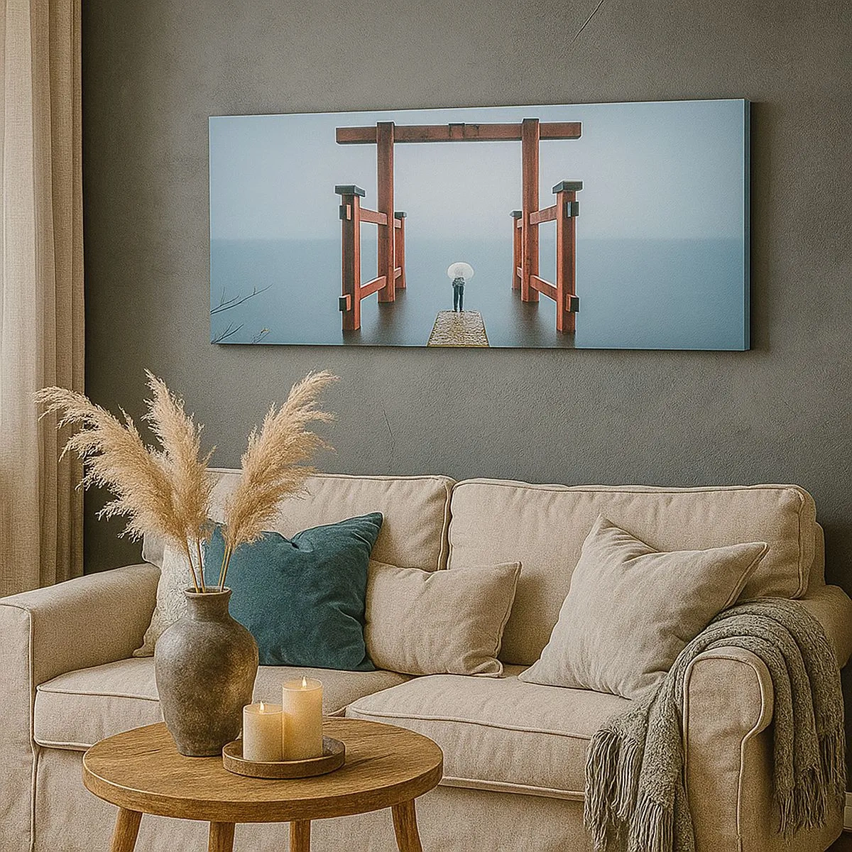 Impression sur toile - Image sur toile - Rêverie japonnaise - 100x40 cm