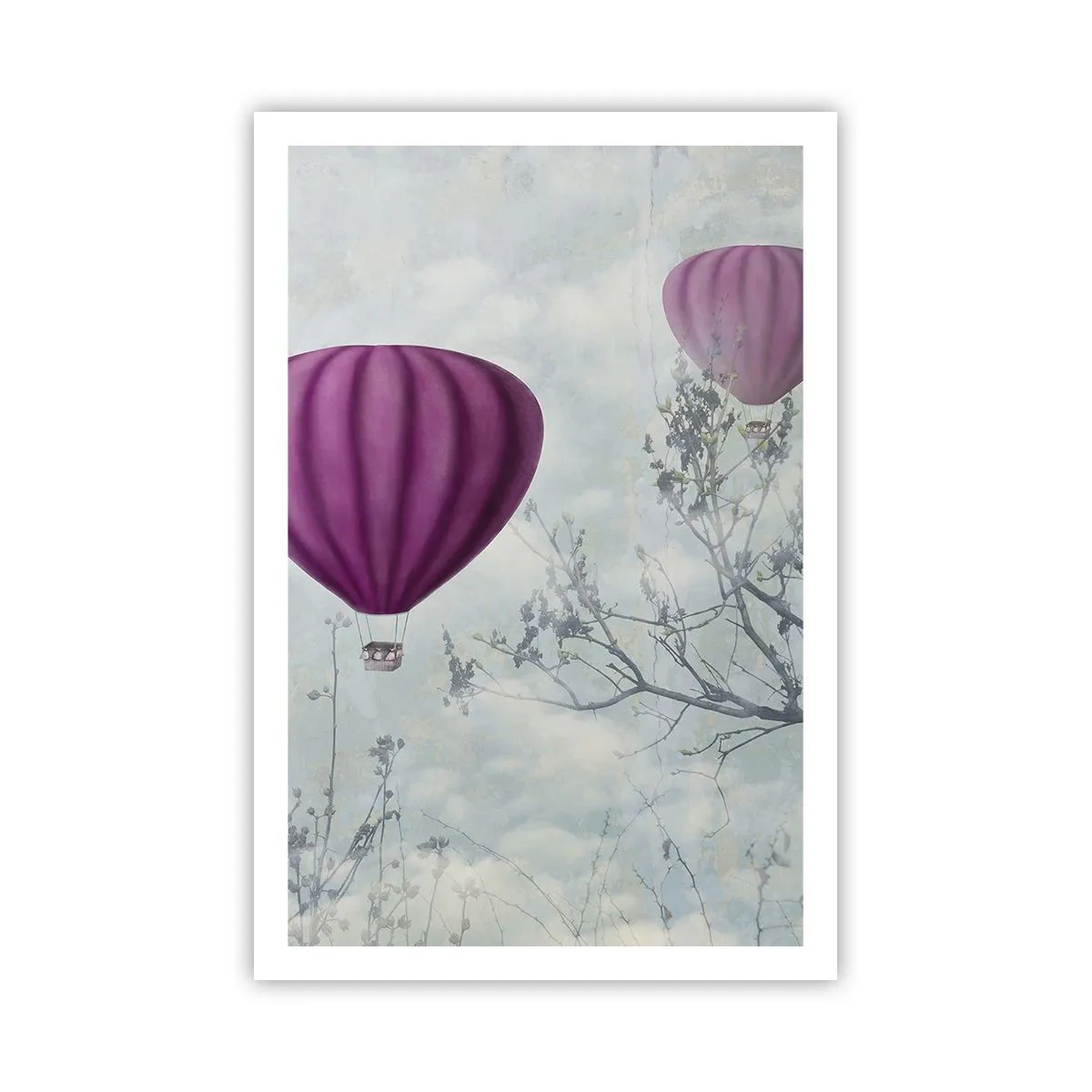 Affiche - Poster - Comme des navires dans le ciel - 61x91 cm