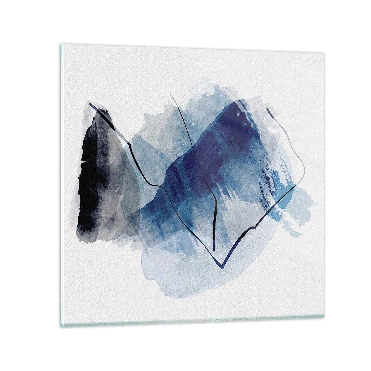 Impression sur verre - Image sur verre - Montagne de glace - 40x40 cm