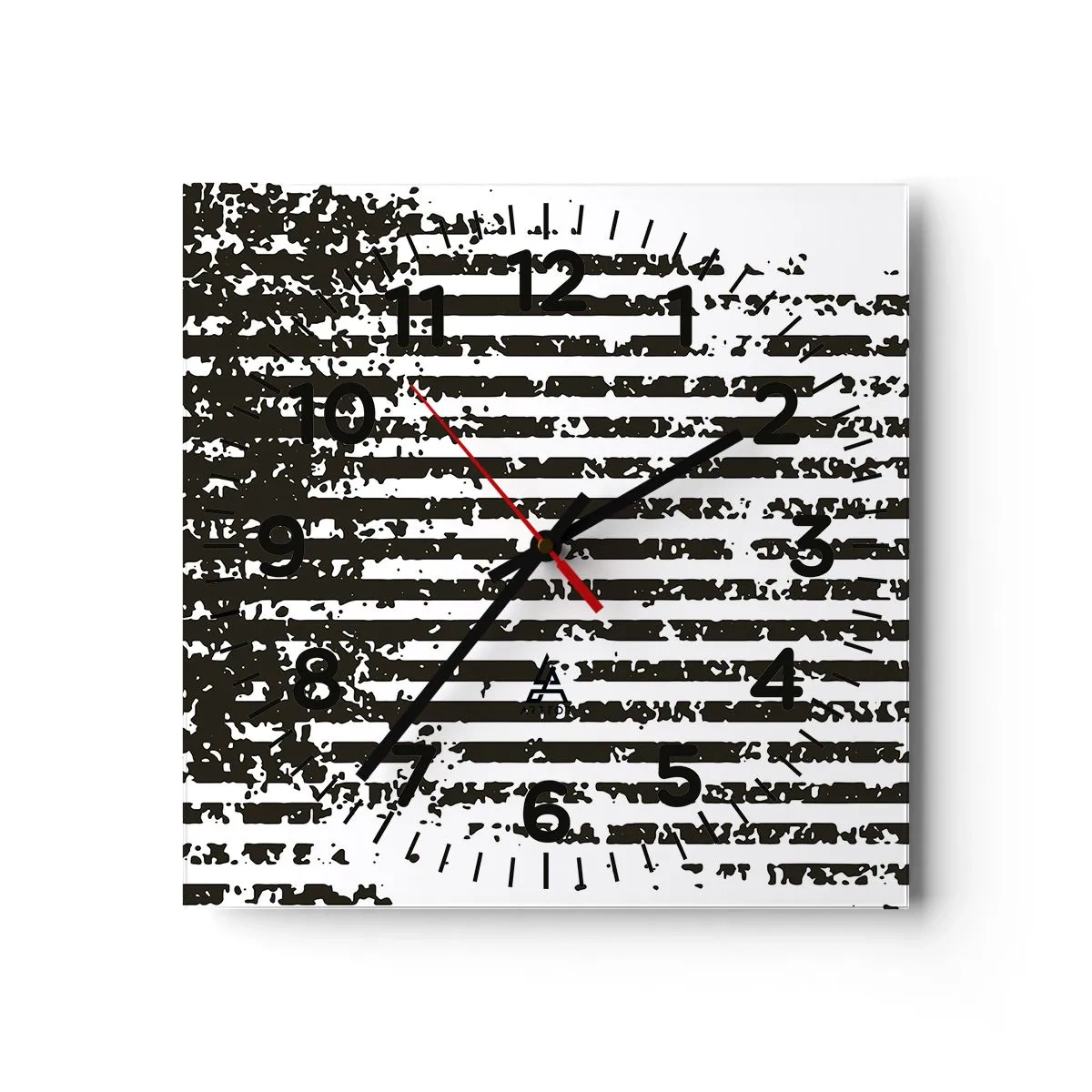 Horloge murale - Pendule murale - Rythme et bruissement - 40x40 cm