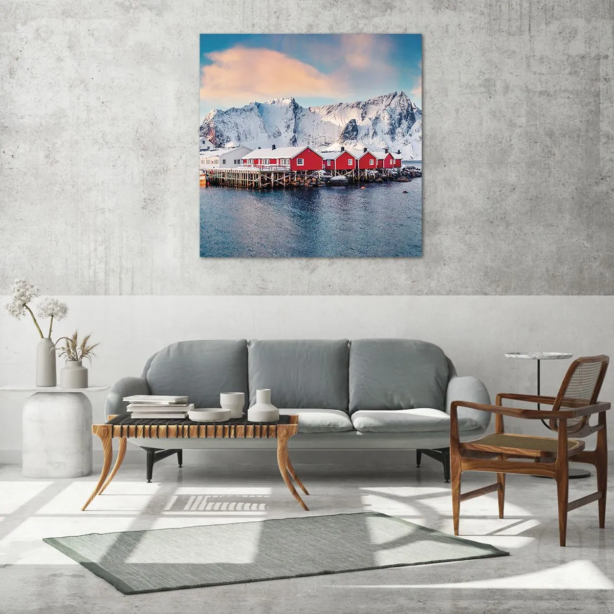 Impression sur verre - Image sur verre - Retraite dans le nord - 30x30 cm