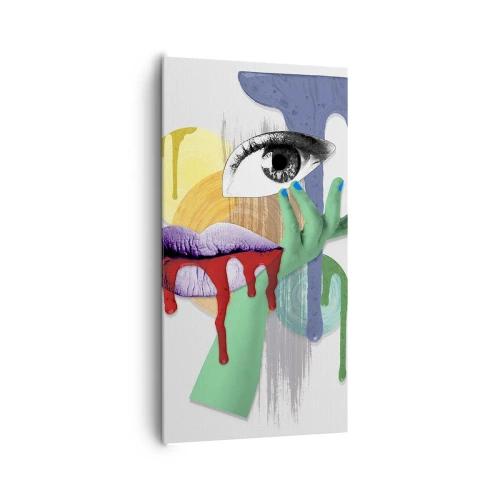 Impression sur toile - Image sur toile - Un portrait déconstruit - 65x120 cm