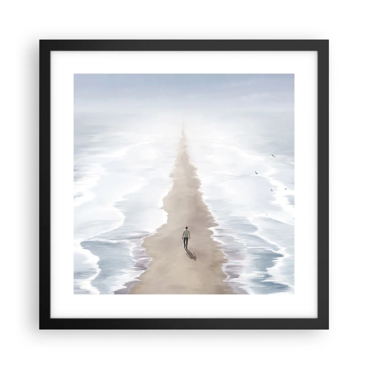 Affiche dans un cadre noir - Poster - Un brillant avenir - 40x40 cm