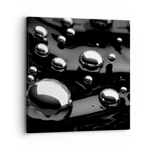 Impression sur toile - Image sur toile - D'un ton noir - 30x30 cm
