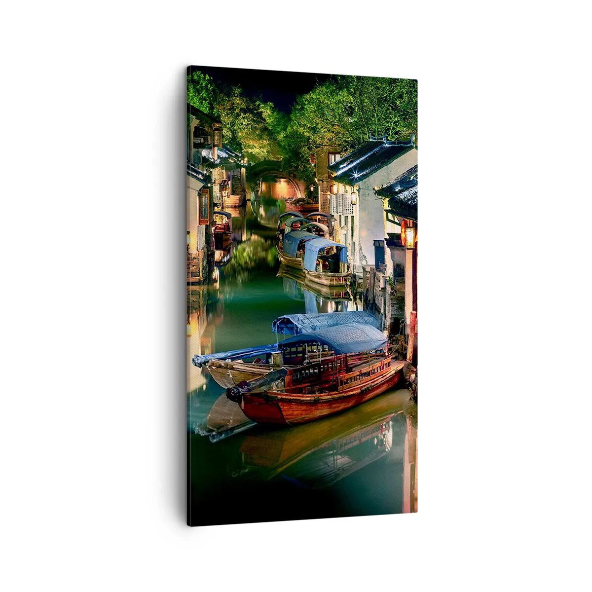 Impression sur toile - Image sur toile - Soirée dans une rue chinoise - 45x80 cm