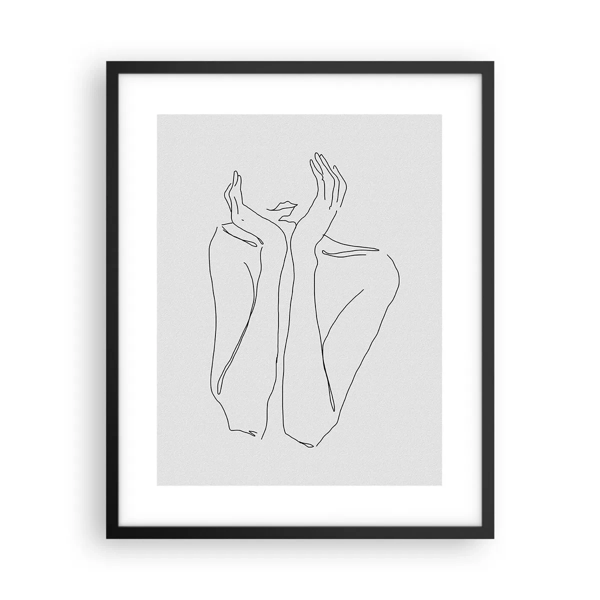 Affiche dans un cadre noir - Poster - De quoi rêvent les femmes - 40x50 cm