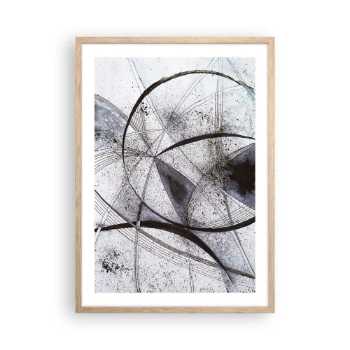 Affiche dans un chêne clair - Poster - Fantaisie futuriste - 50x70 cm