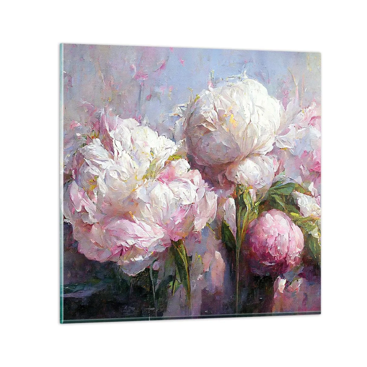 Impression sur verre - Image sur verre - Un bouquet plein de vie - 30x30 cm