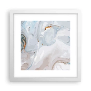 Affiche dans un cadre blanc - Poster - Blanc surélevé - 30x30 cm