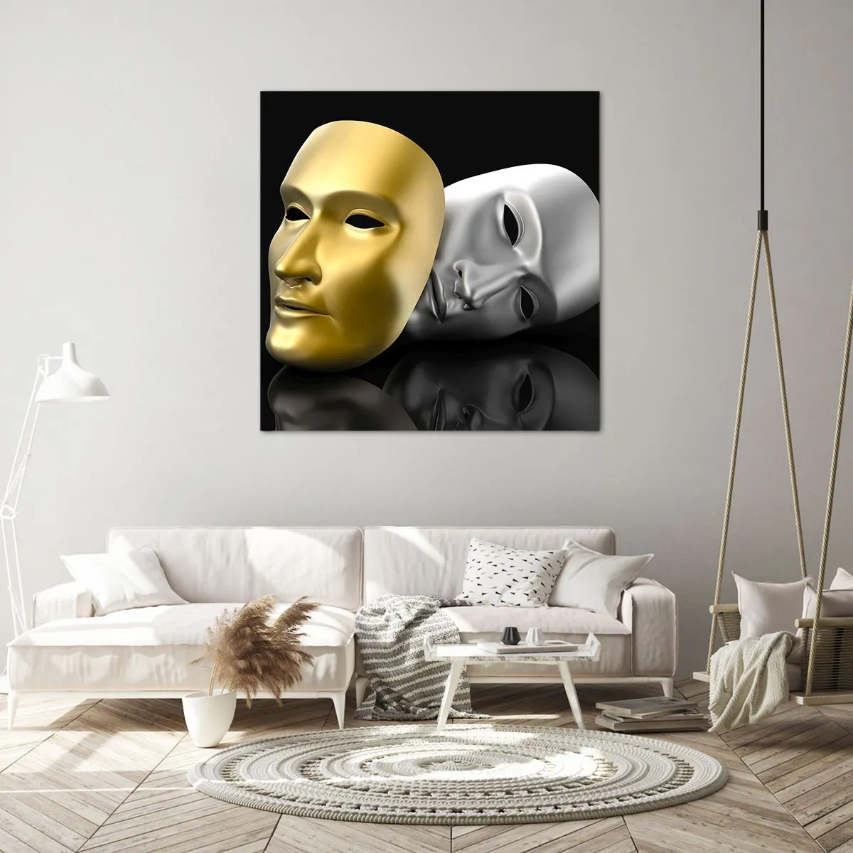 Impression sur toile - Image sur toile - La vie est un théâtre - 50x50 cm