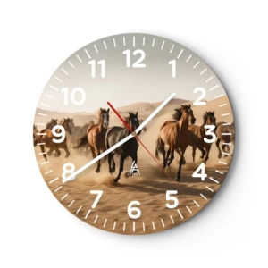 Horloge murale - Pendule murale - Libre comme le vent - 40x40 cm