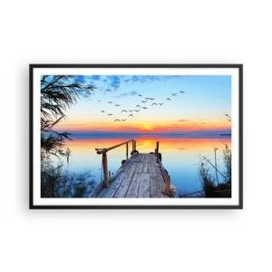 Affiche dans un cadre noir - Poster - Il est temps de rentrer... - 91x61 cm