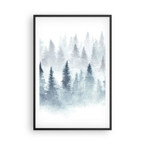Affiche dans un cadre noir - Poster - Enveloppé de brouillard - 61x91 cm
