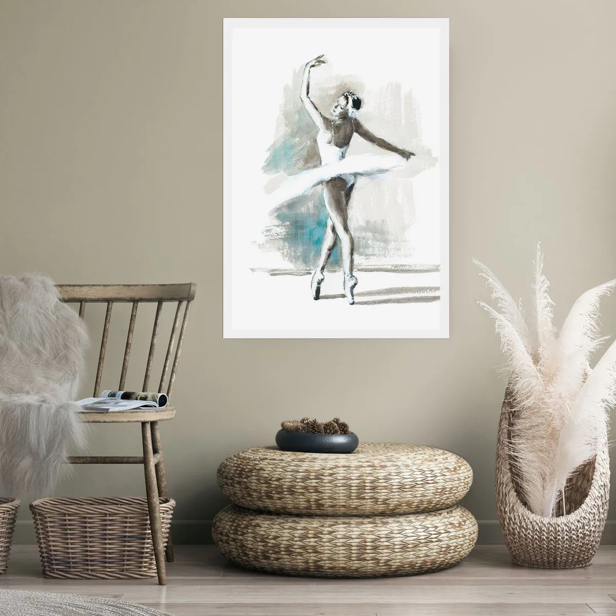 Affiche - Poster - Enchantement du cygne - 61x91 cm