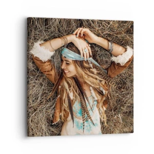 Impression sur toile - Image sur toile - En route vers les années d'amour - 30x30 cm