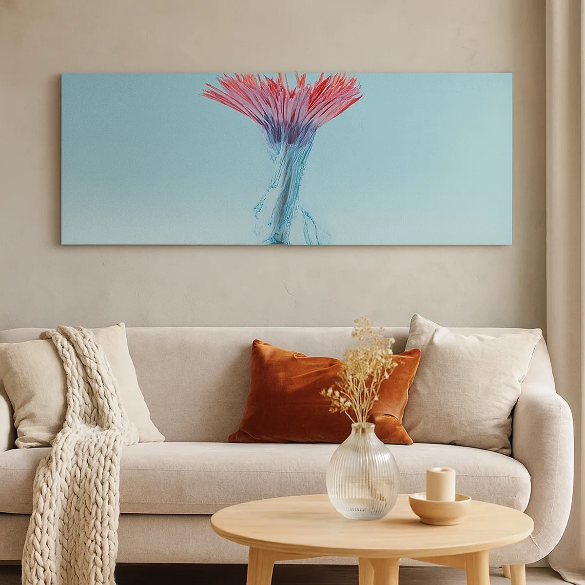 Impression sur toile - Image sur toile - Dans une étreinte vivifiante - 30x30 cm