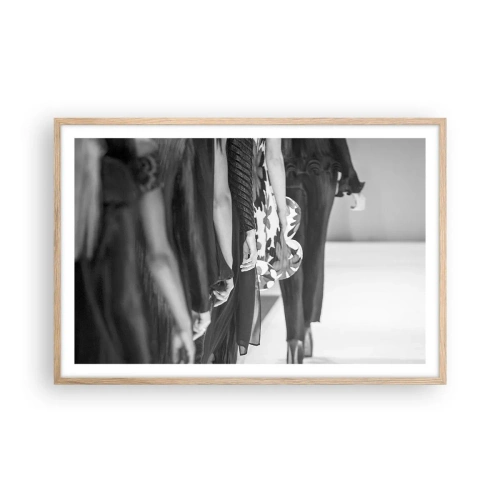 Affiche dans un chêne clair - Poster - Un défilé stylé - 91x61 cm