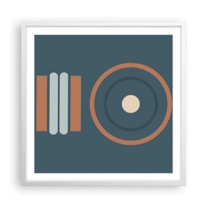 Affiche dans un cadre blanc - Poster - Essence des choses - 60x60 cm