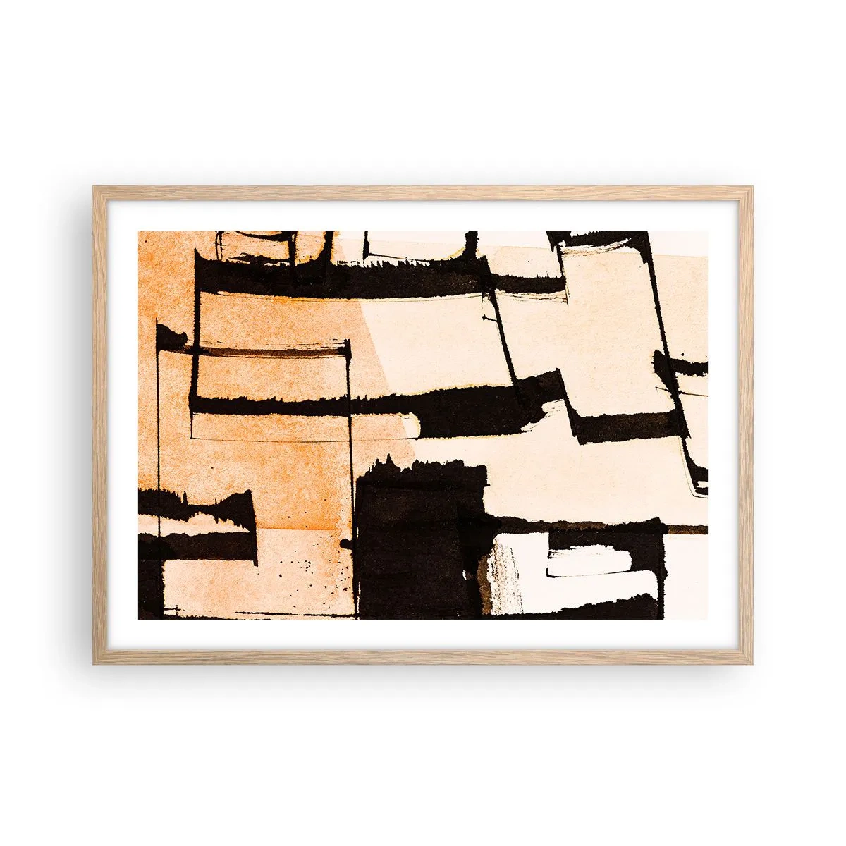 Affiche dans un chêne clair - Poster - De l’ordre malgré tout - 70x50 cm