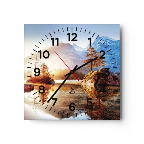 Horloge murale - Pendule murale - La nature sous un nouveau jour - 40x40 cm
