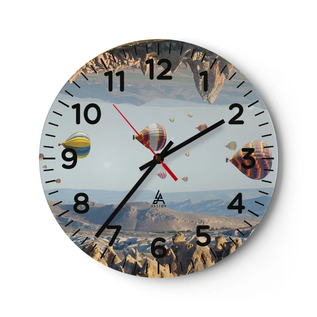 Horloge murale - Pendule murale - Ici, tout est possible - 40x40 cm