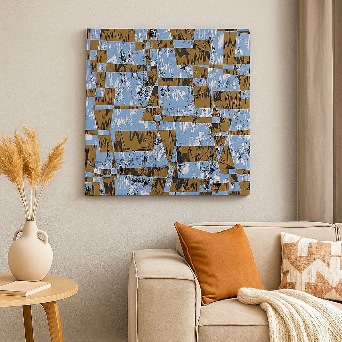 Impression sur toile - Image sur toile - Une découpe non humaine - 30x30 cm