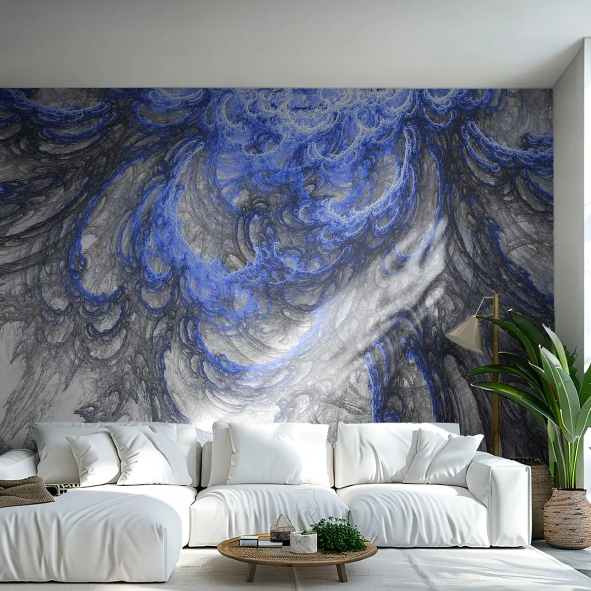 Papier Peint Photo Standard Eco - La naissance d'une vague - Abstraction, Morceau, Modèle moderne - 350x256 cm
