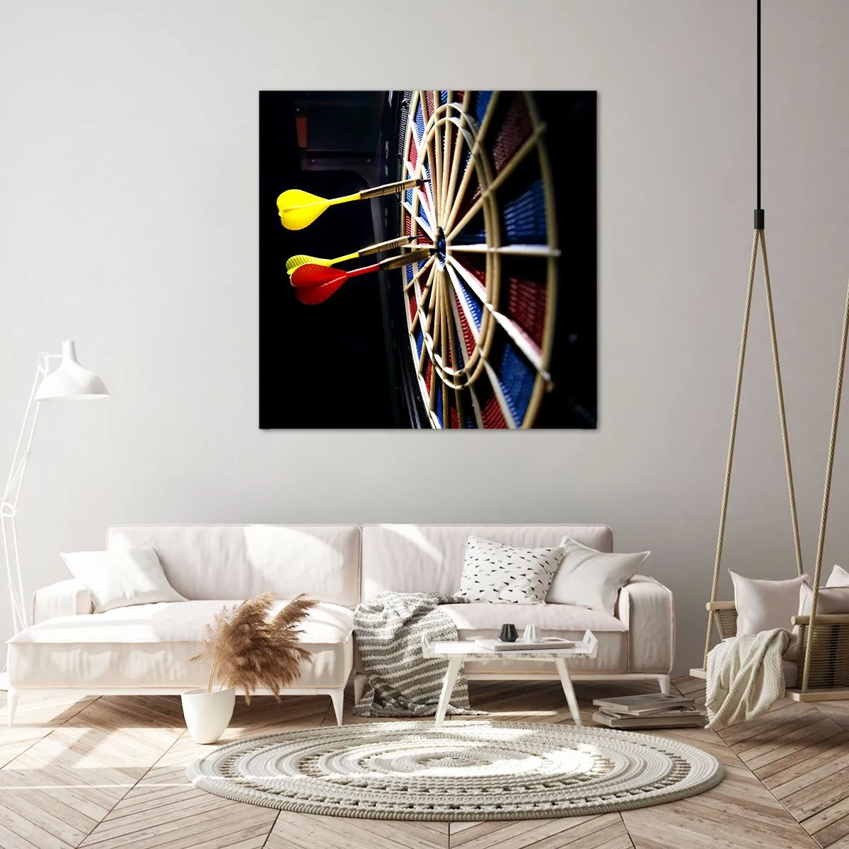 Impression sur toile - Image sur toile - Droit au but - 70x70 cm