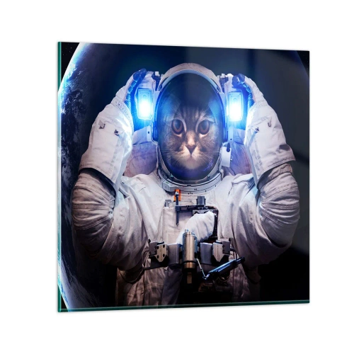 Impression sur verre - Image sur verre - Houston, vous avez un problème - 40x40 cm