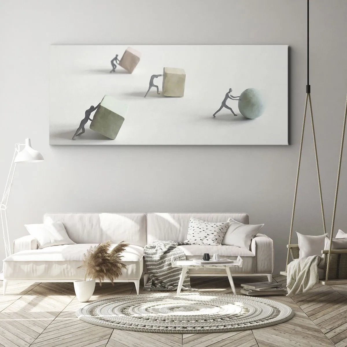 Impression sur toile - Image sur toile - Rien que la vie - 90x30 cm