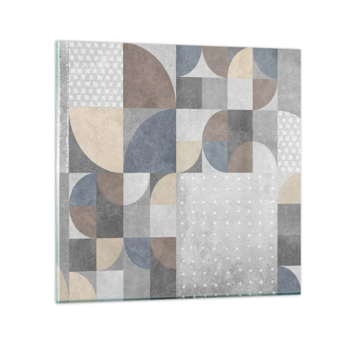 Impression sur verre - Image sur verre - Fantaisie de la céramique  - 60x60 cm