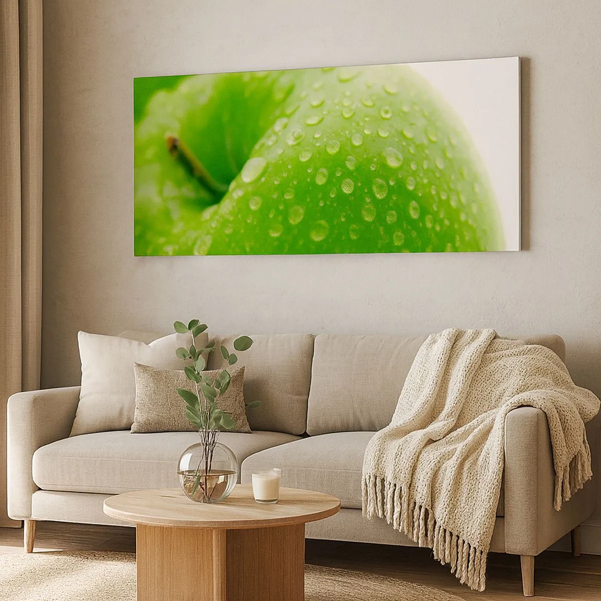 Impression sur toile - Image sur toile - Fraîcheur de verdure fraîche - 100x40 cm