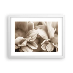 Affiche dans un cadre blanc - Poster - Doux comme un sourire - 40x30 cm