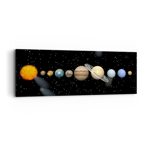 Impression sur toile - Image sur toile - Et les planètes sont folles, sont folles... - 90x30 cm