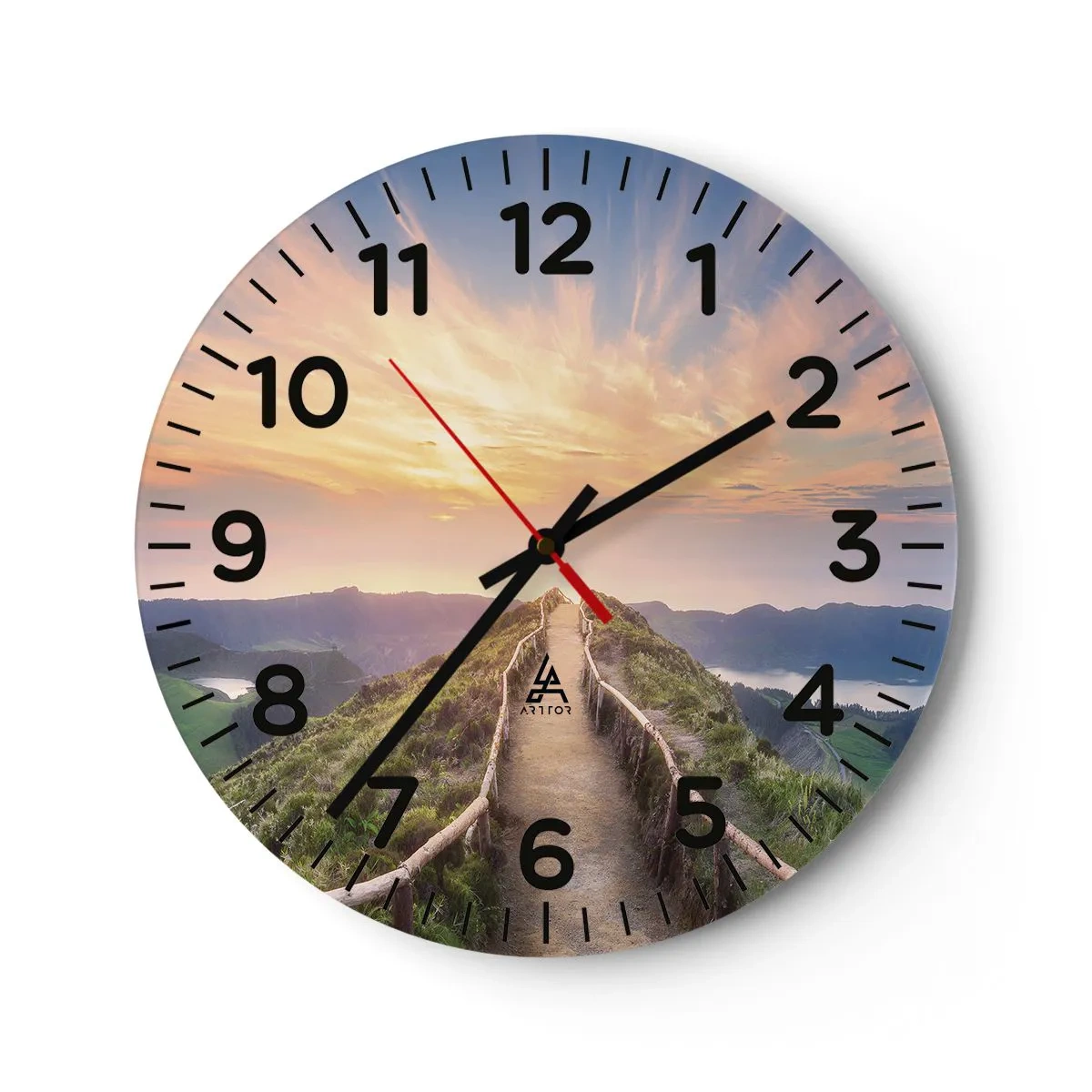 Horloge murale - Pendule murale - Proche du ciel - 30x30 cm