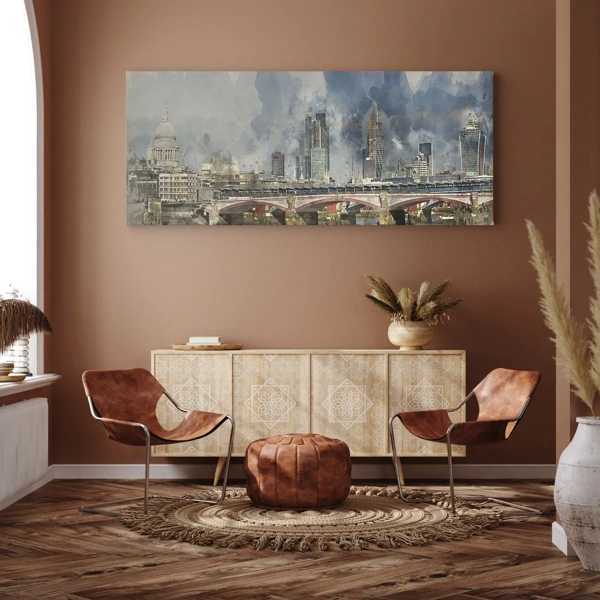 Impression sur toile - Image sur toile - Londres dans toute sa splendeur - 90x30 cm