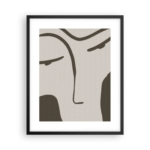 Affiche dans un cadre noir - Poster - Comme un tableau de Modigliani - 40x50 cm
