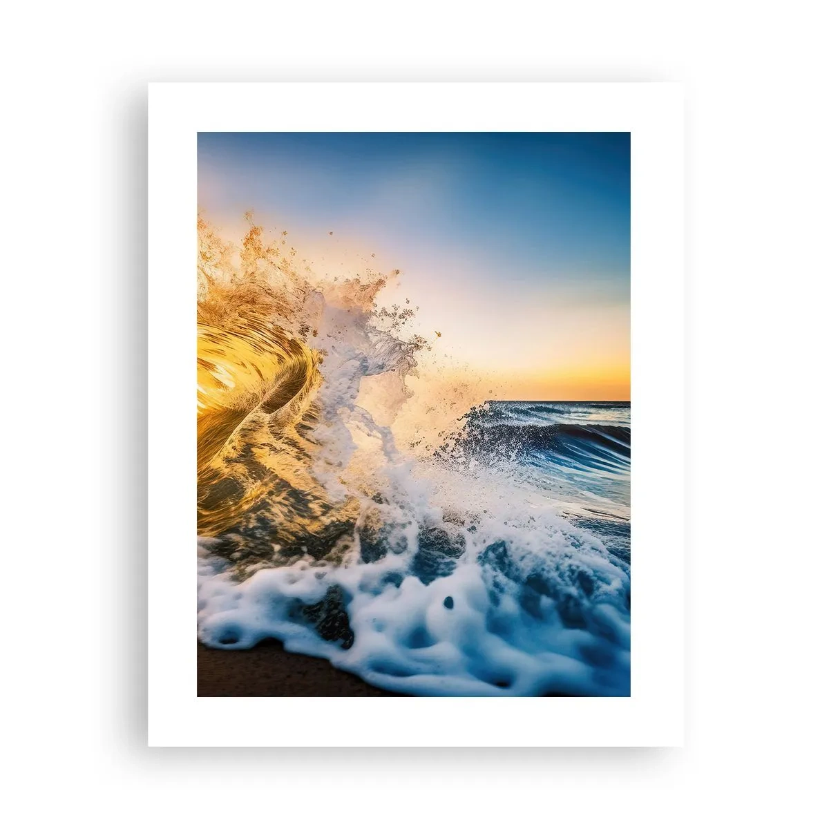 Affiche - Poster - S'amuser dans le sable - 40x50 cm