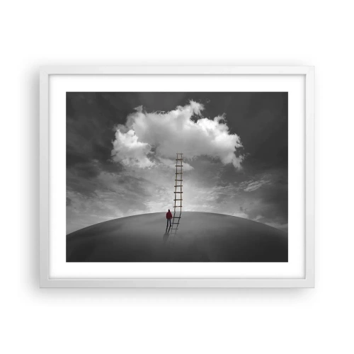 Affiche dans un cadre blanc - Poster - Tout est possible - 50x40 cm