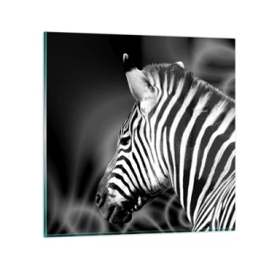Impression sur verre - Image sur verre - Blanc c'est blanc et noir c'est noir - 30x30 cm