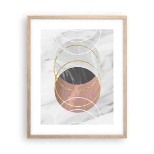 Affiche dans un chêne clair - Poster - Musique des sphères - 40x50 cm