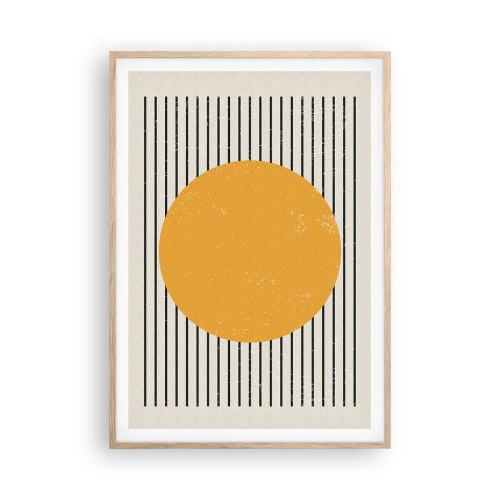 Affiche dans un chêne clair - Poster - Le pouvoir de la simplicité - 70x100 cm
