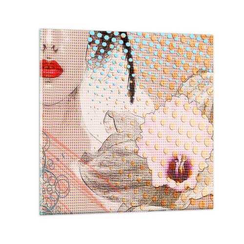 Impression sur verre - Image sur verre - Héroïne de bande dessinée - 30x30 cm