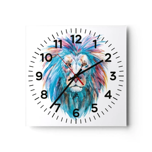 Horloge murale - Pendule murale - Aura électrique - 40x40 cm