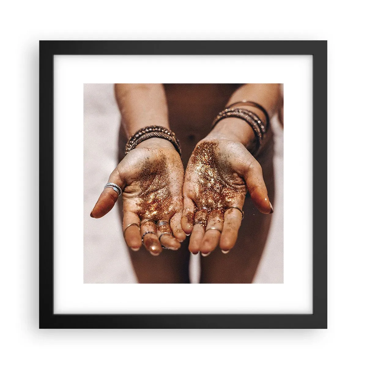 Affiche dans un cadre noir - Poster - Un don pour vous - 30x30 cm