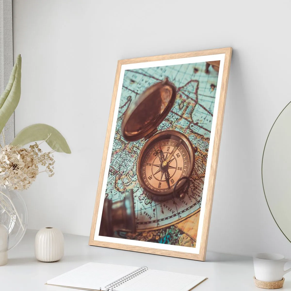 Affiche dans un chêne clair - Poster - Pour ceux qui recherche l'aventure - 50x70 cm